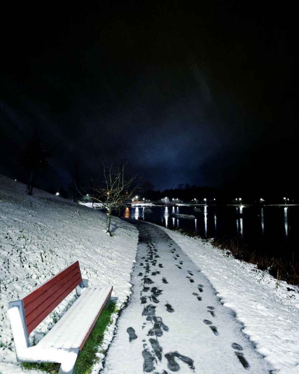 Литву за ночь накрыло снегом. Где сверкали зимние молнии?