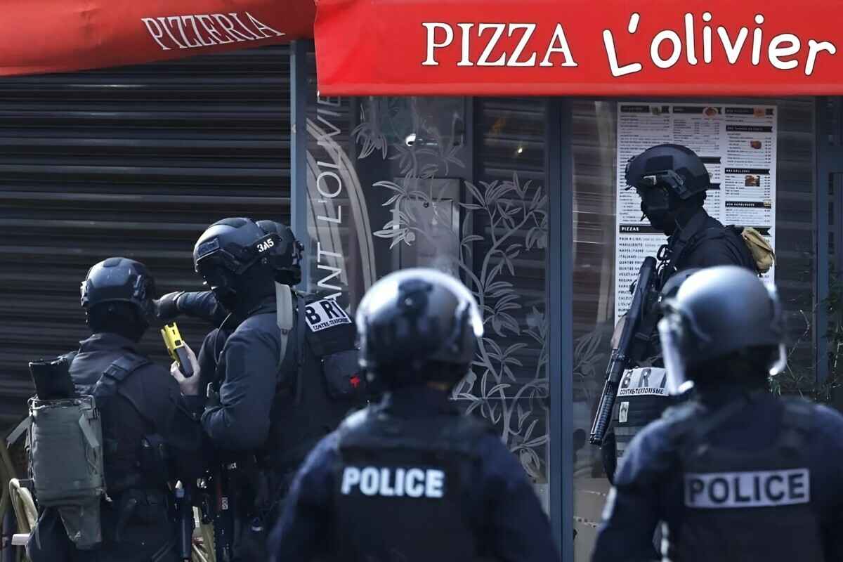 В пригороде Парижа неизвестный захватил ресторан и взял в заложники "трое или четверо сотрудников"