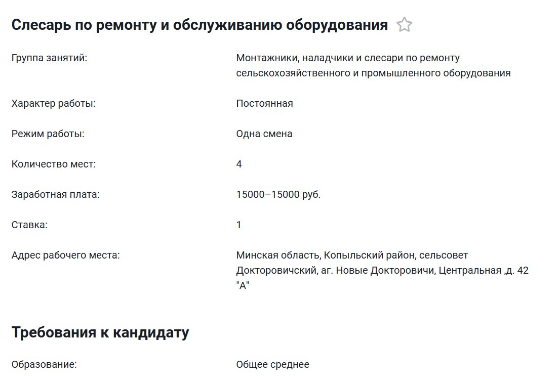 Зарплата — 15 тыс. рублей. Белорусам предложили 4 вакансии с одним требованием. Что за работа?