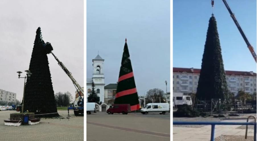 Так, в столице ёлки установили в микрорайонах Серебрянка