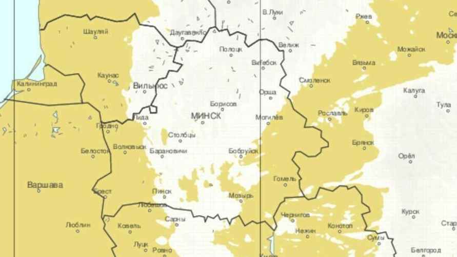 Возможные районы, где синоптики пообещали "снежный покров" до 3 сантиметров