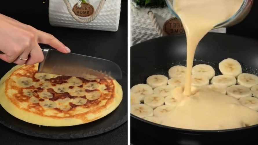 Как приготовить банановую шарлотку за 10 минут? Этот десерт на сковороде оценят не только дети