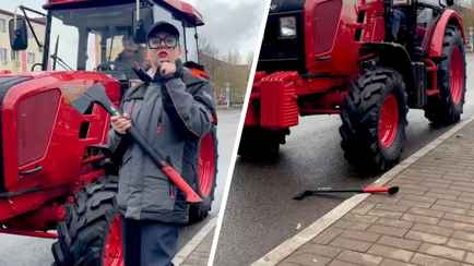 На МТЗ показали, как трактор проехался по топору Belarus. Выдержал?