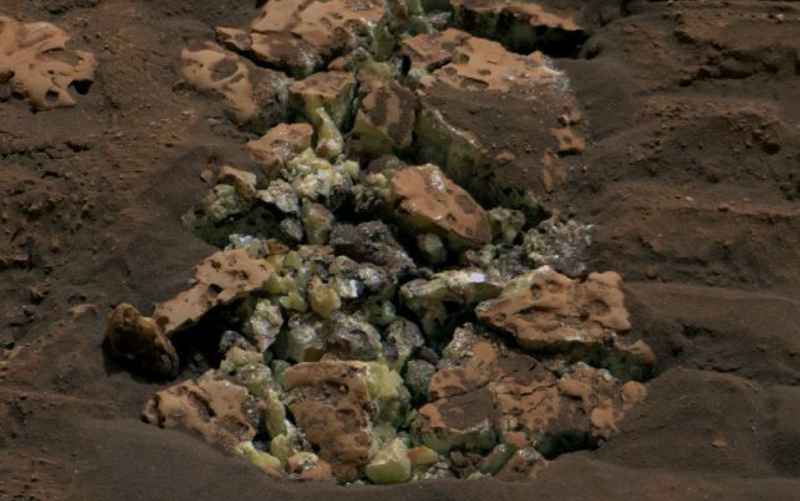 Сера, которую Curiosity обнаружил на Марсе