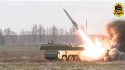 Госкомвоенпром показал испытание «первой белорусской зенитной управляемой ракеты»