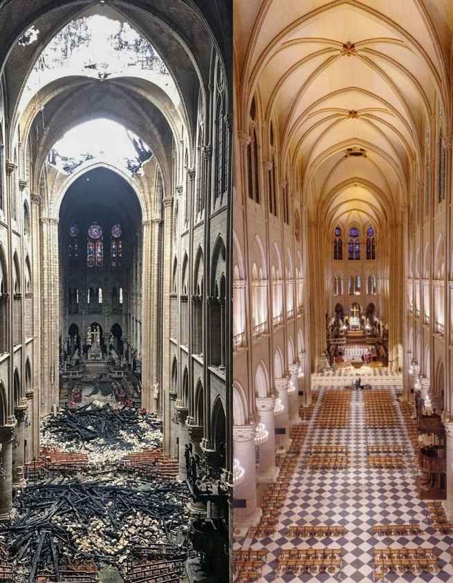 «Восстал, как феникс» - Собор Парижской Богоматери торжественно открыли спустя 5 лет после пожара