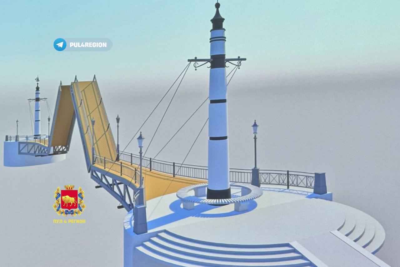В одном из областных центров Беларуси решили построить разводной мост. Где запланировали остановку водного такси?