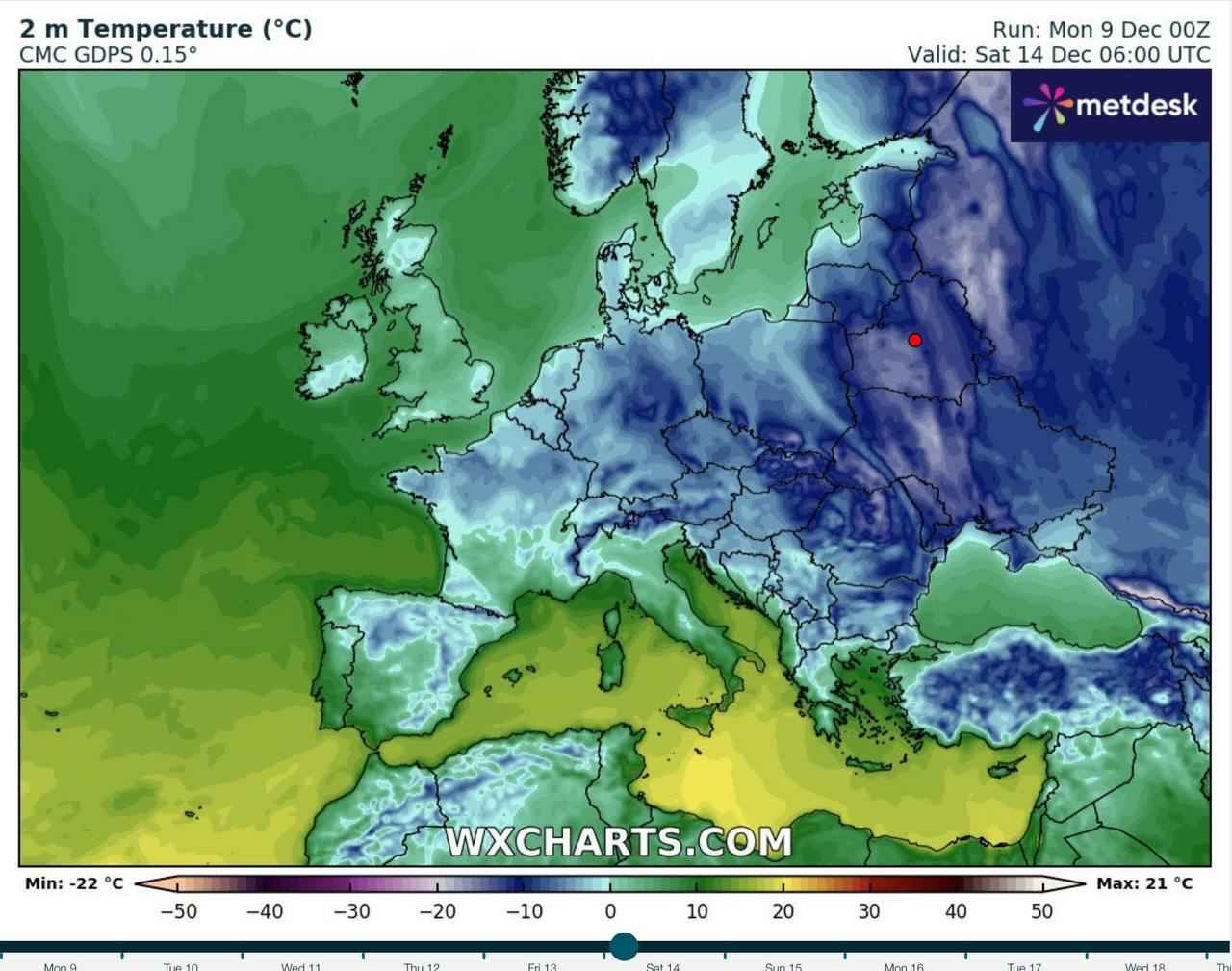 Синоптики пообещали белорусам пару морозных дней в середине декабря. Где похолодает до -15°С?