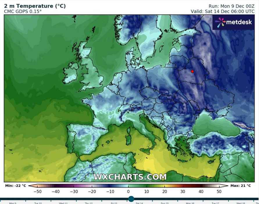 Синоптики пообещали белорусам пару морозных дней в середине декабря. Где похолодает до -15°С?