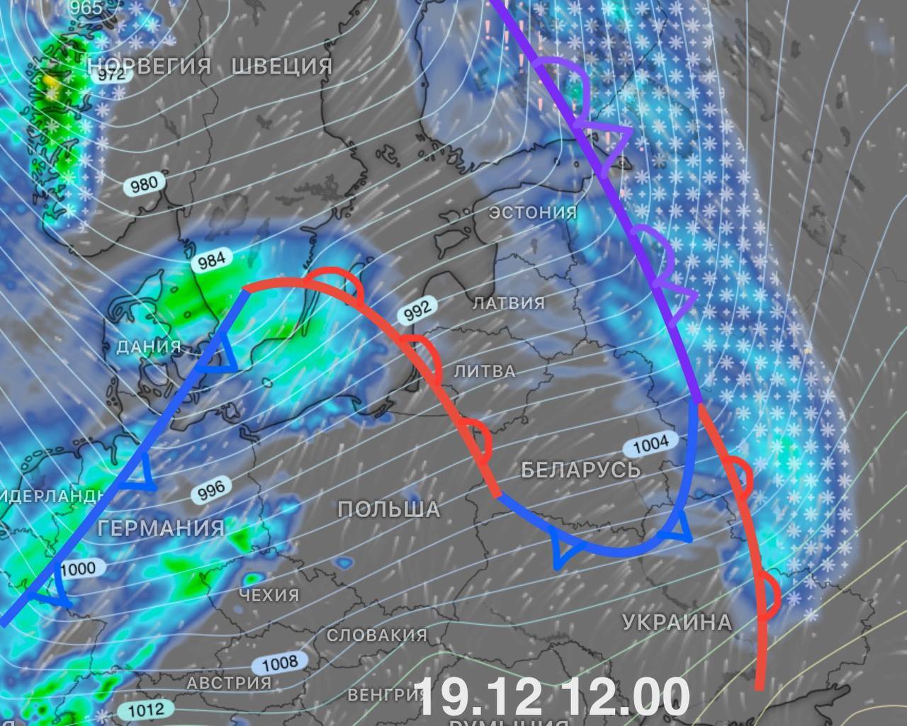 Будет ли на Новый год снег в Беларуси? Модель ECMWF показала, когда ждать волну декабрьской жары