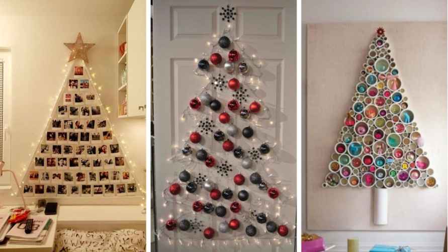 Варианты ёлочек-панно. Фото из открытых источников