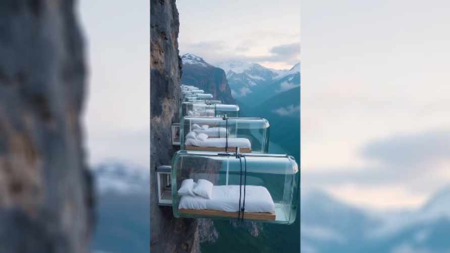 "Душа в пятки уходит" - Кровати над пропастью удивили миллионы людей в TikTok. Это реально?