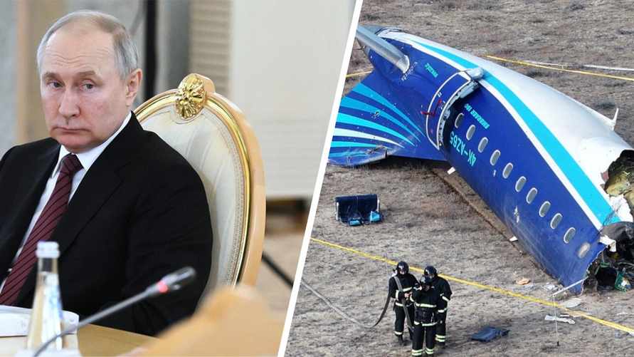 Путин извинился перед Алиевым за "трагический инцидент" с азербайджанским самолетом