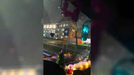 Водитель троллейбуса показала, как украсили к Новому году Могилёв. Комментаторы пригрозили ей штрафом