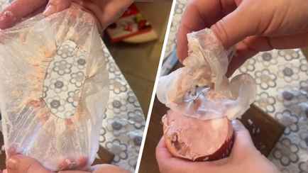 «Значит, и рука должна быть» — Белоруска пожаловалась на то ли рукав, то ли шапочку в брестской ветчине