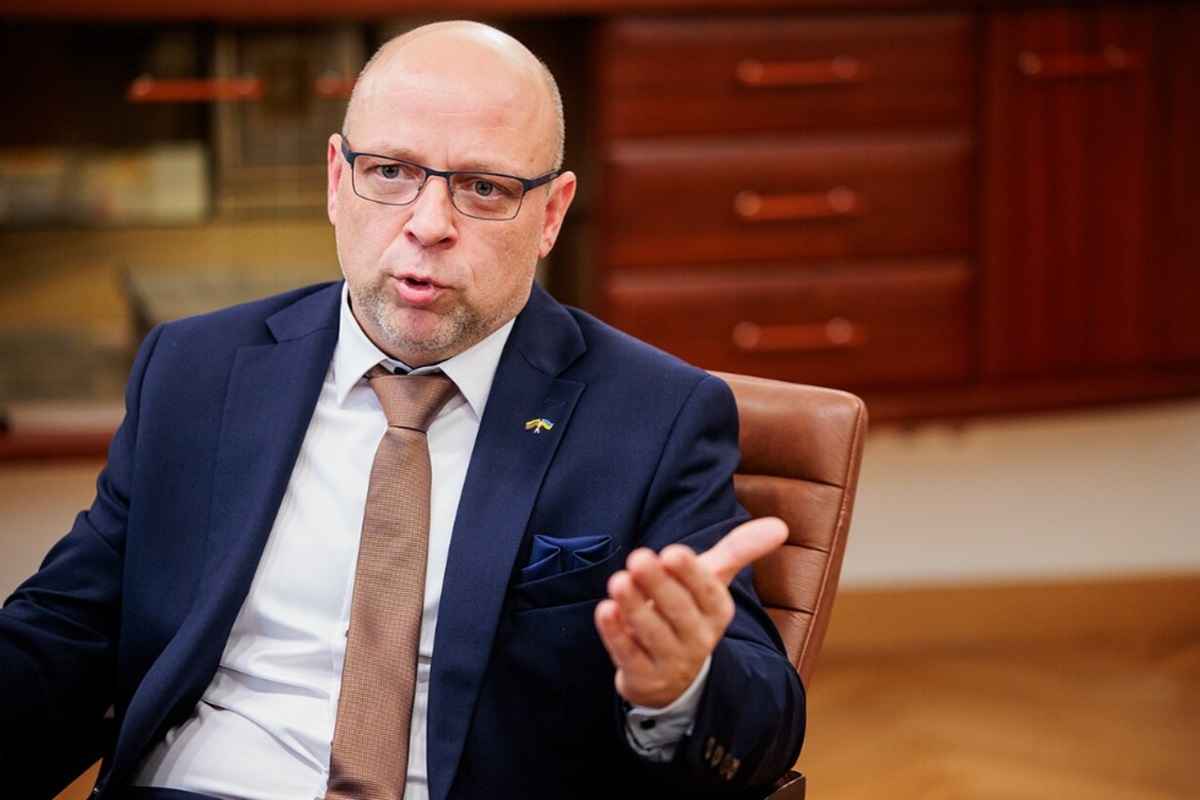 На фото министр Римантас Моцкаус / 