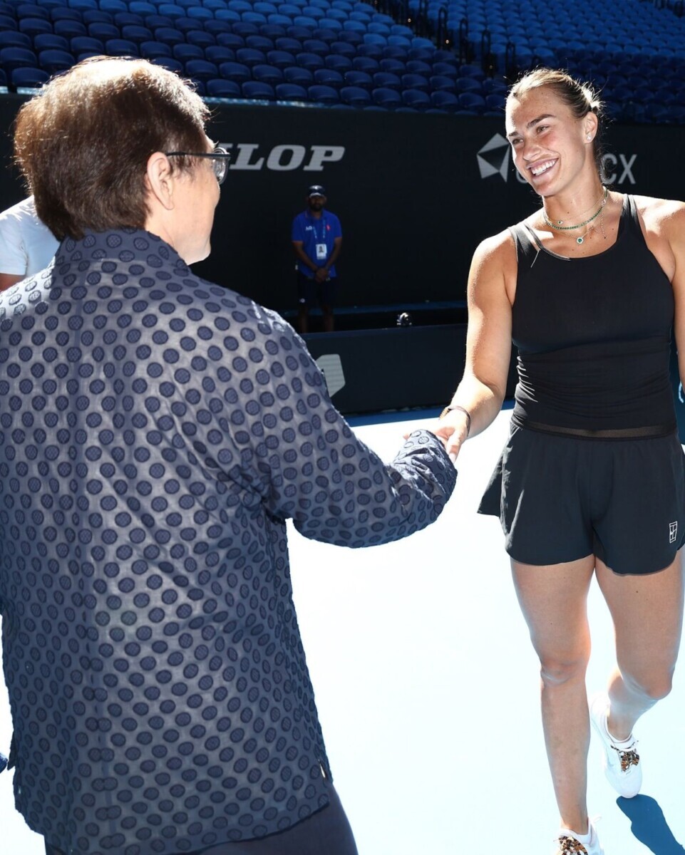 Джеки Чан прервал тренировку Арины Соболенко перед финалом Australian Open