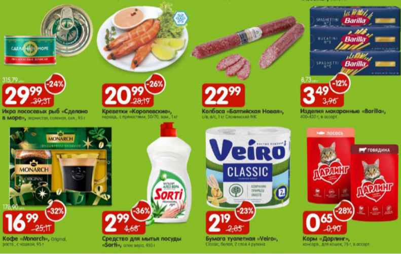 Некоторые из товаров, участвующих в акции