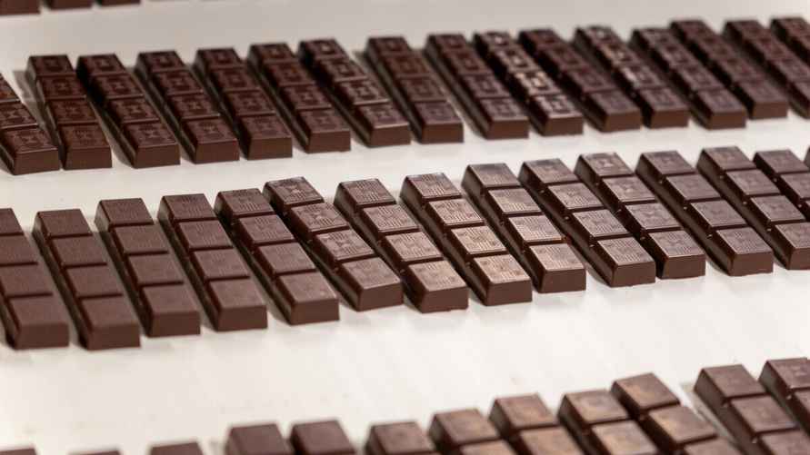 Процесс производства сладостей на фабрике "Коммунарка". Фото Telegraf.news