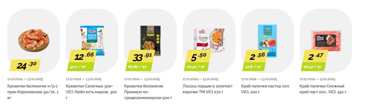 Белорусские магазины сделали скидки до 40% на хамон, форель, креветки, кофе, мандарины. Где закупиться перед Рождеством?