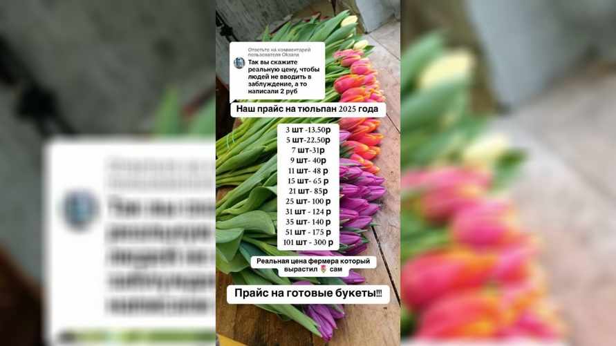 Фермер рассказала в TikTok, сколько будут стоить тюльпаны перед 8 Марта. У белорусов возникли вопросы