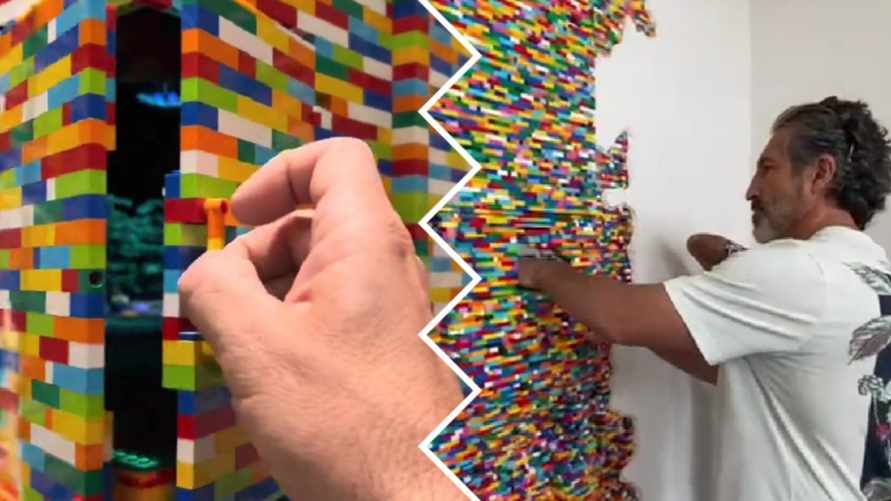 "Вот бы уменьшиться" - Художник покорил TikTok "мирами" из конструктора