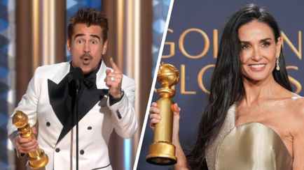 Эти актёры и фильмы удивили своими победами на «Золотом глобусе-2025». С кем соперничали Деми Мур и Колин Фаррел?