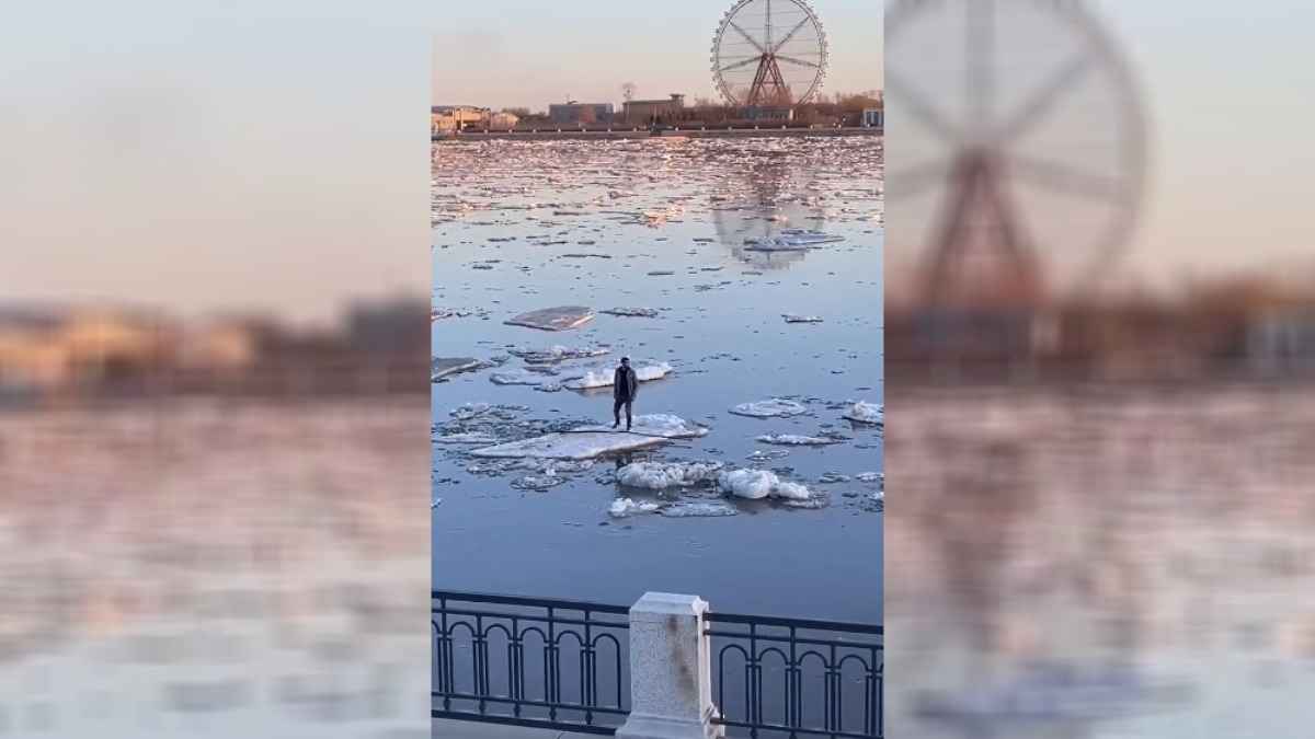 "Где такое в Беларуси?" - МЧС показало видео "мамонтенка" на льду. У белорусов возникли вопросы