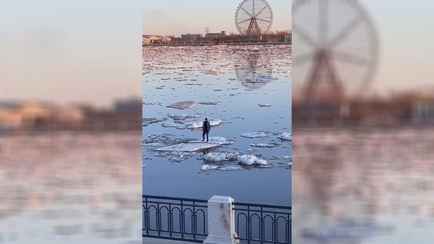 «Где такое в Беларуси?» — МЧС показало видео «мамонтенка» на льду. У белорусов возникли вопросы