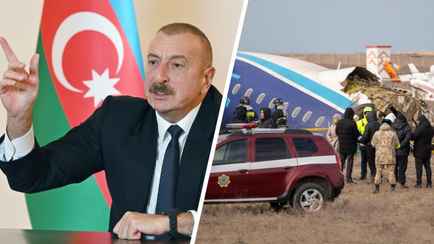 «Ясно как божий день» — Алиев потребовал наказать «виновных» россиян в крушении азербайджанского самолета
