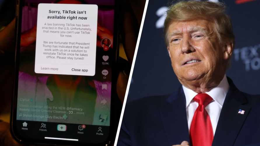 В США перестал работать TikTok из-за запрета властей. Что пообещал Трамп?