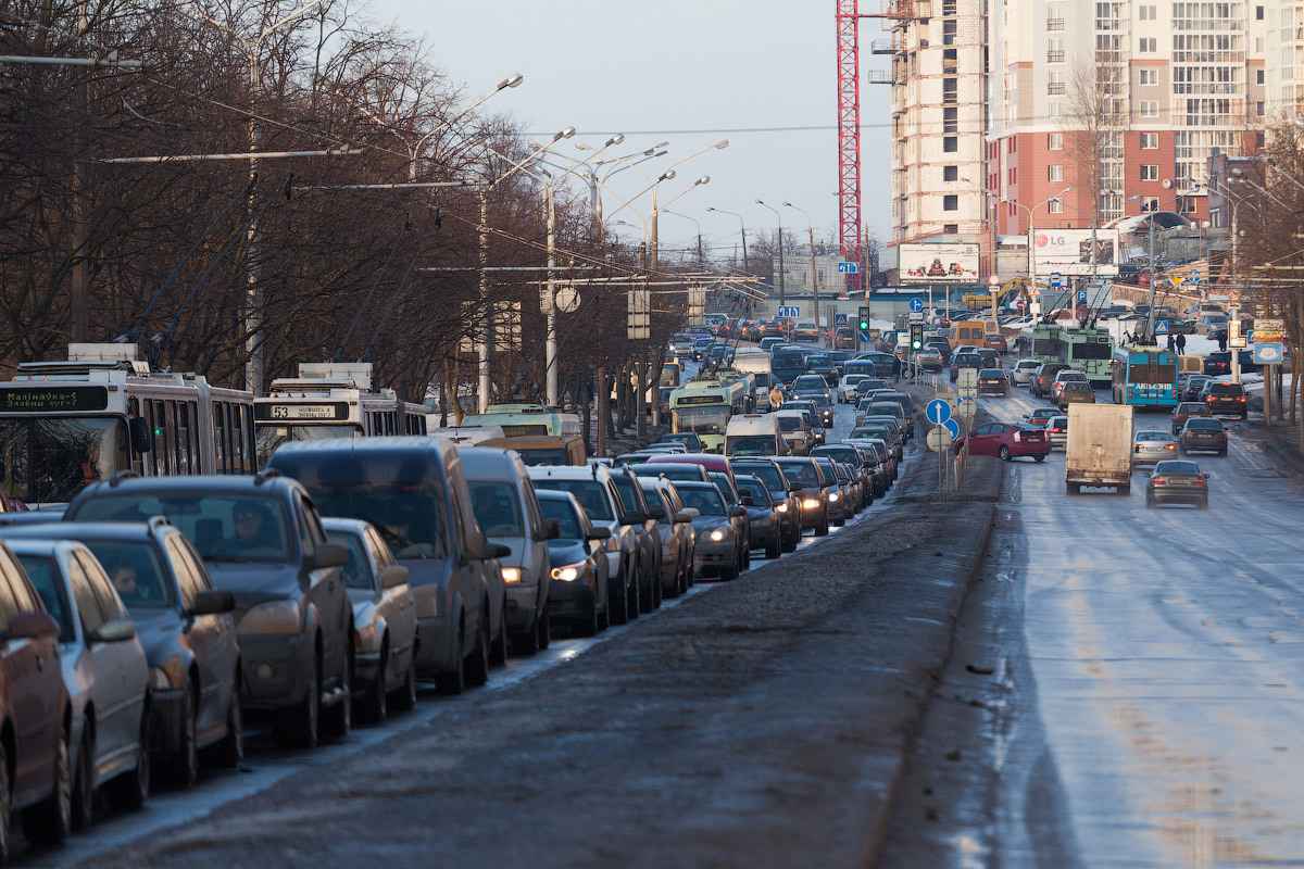 ГАИ Минщины анонсировала неделю пробок на одном участке МКАД-2