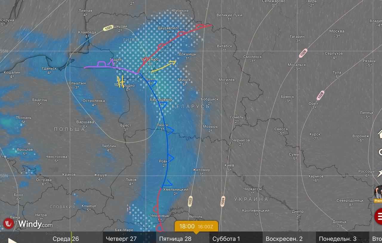 Синоптики предупредили белорусов о «мокрых» снегопадах в первый день весны. А когда потеплеет до +16°С?