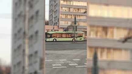 В Минске на улице Ташкентской загорелся новый троллейбус МАЗ