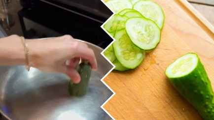 Зачем смазывать сковородку огурцом? Блогер показала приём для «идеального завтрака»
