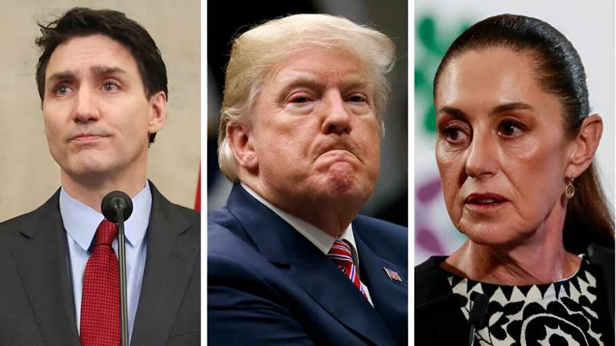 Джастин Трюдо, Дональд Трамп и Клаудия Шейнбаум