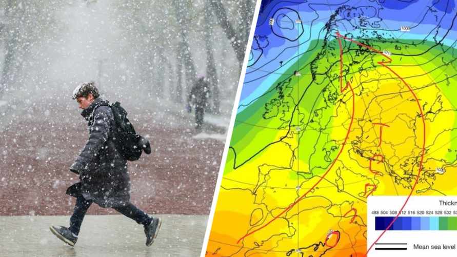 Синоптики предупредили белорусов о «мокрых» снегопадах в первый день весны. А когда потеплеет до +16°С?