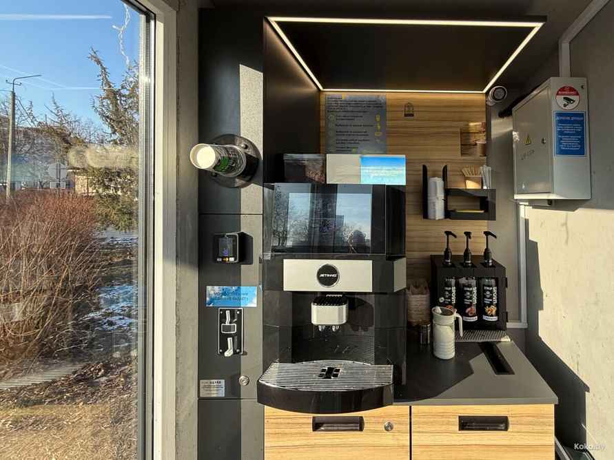 В Жодино обнаружили первую кофейную будку самообслуживания. Что почём?