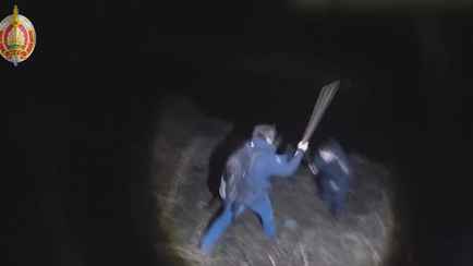 В Гродно мужчина «подручными средствами» сломал руку милиционеру и прыгнул в реку