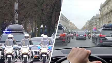 В TikTok появились видео, как приветствовали кортеж Лукашенко перед инаугурацией