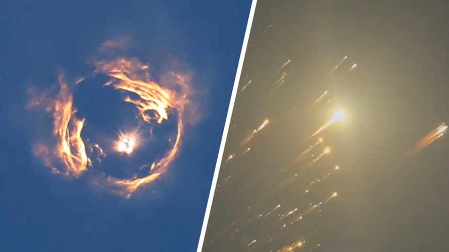 SpaceX потеряла вторую ракету Starship за год. Американцы поделились видео «звёздного дождя» после взрыва