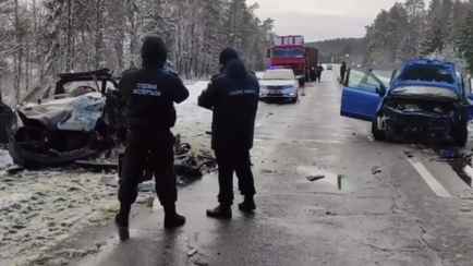 Под Быховом из-за снегопада столкнулись две легковушки – трое детей в реанимации