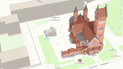 В «Яндекс Картах» появились 3D-макеты достопримечательностей Минска
