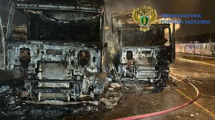 Дальнобойщик из Беларуси сгорел в своей фуре в Москве