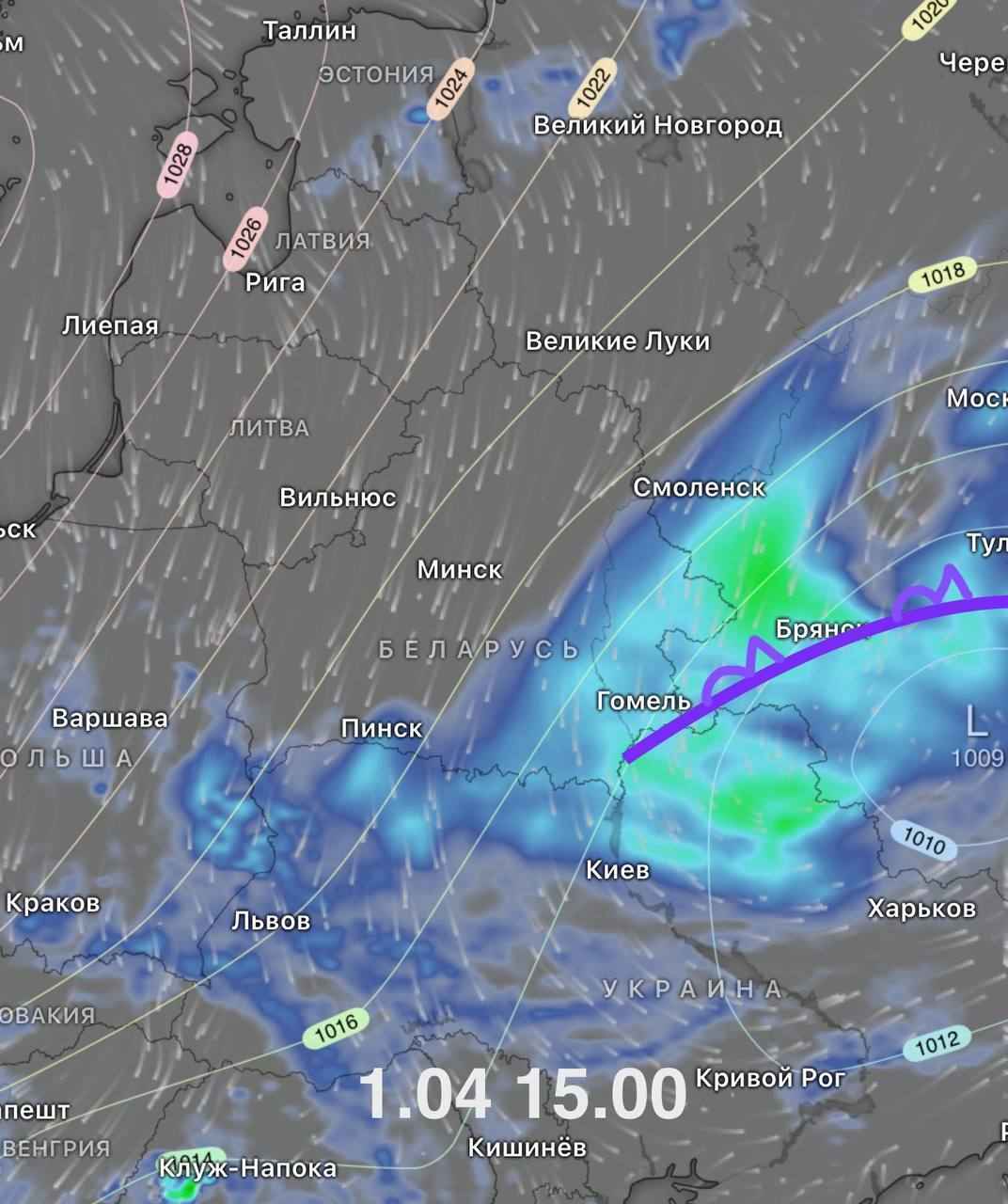 Синоптики объявили оранжевый уровень опасности на 1 апреля и предупредили белорусов о вторжении холода из Арктики