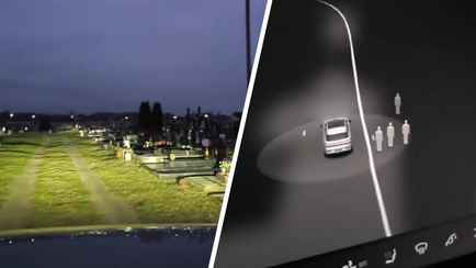 Брестский блогер показал в Instagram, как китайский электрокар «видит призраков» на кладбище