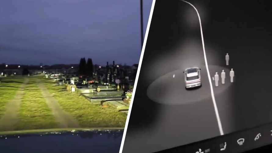 Брестский блогер показал в Instagram, как китайский электрокар «видит призраков» на кладбище