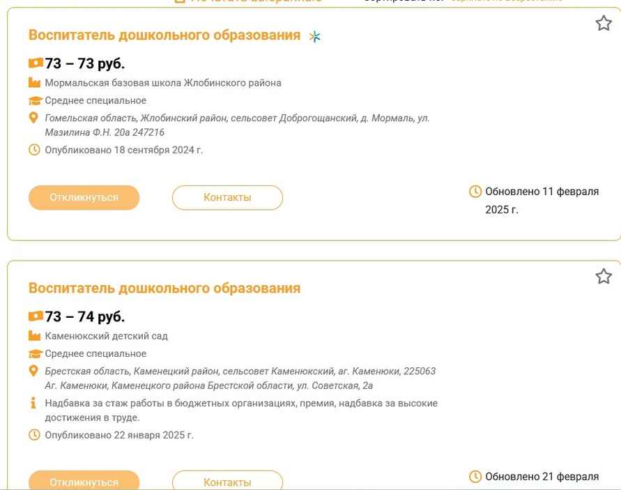В Минтруда объяснили, могут ли белорусам предлагать работу с зарплатой 50 рублей в месяц