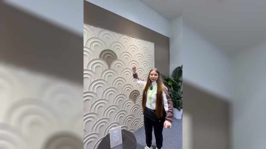 «Идея революционная» - На стройвыставке в Китае показали, как за «5 минут и без рабочих» «переклеить» стены в квартире