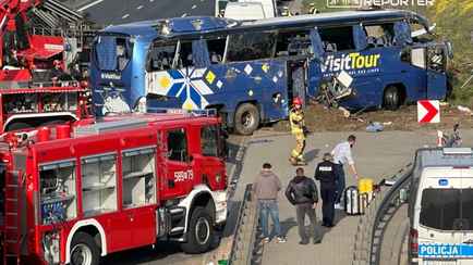Автобус с белорусами перевернулся под Варшавой